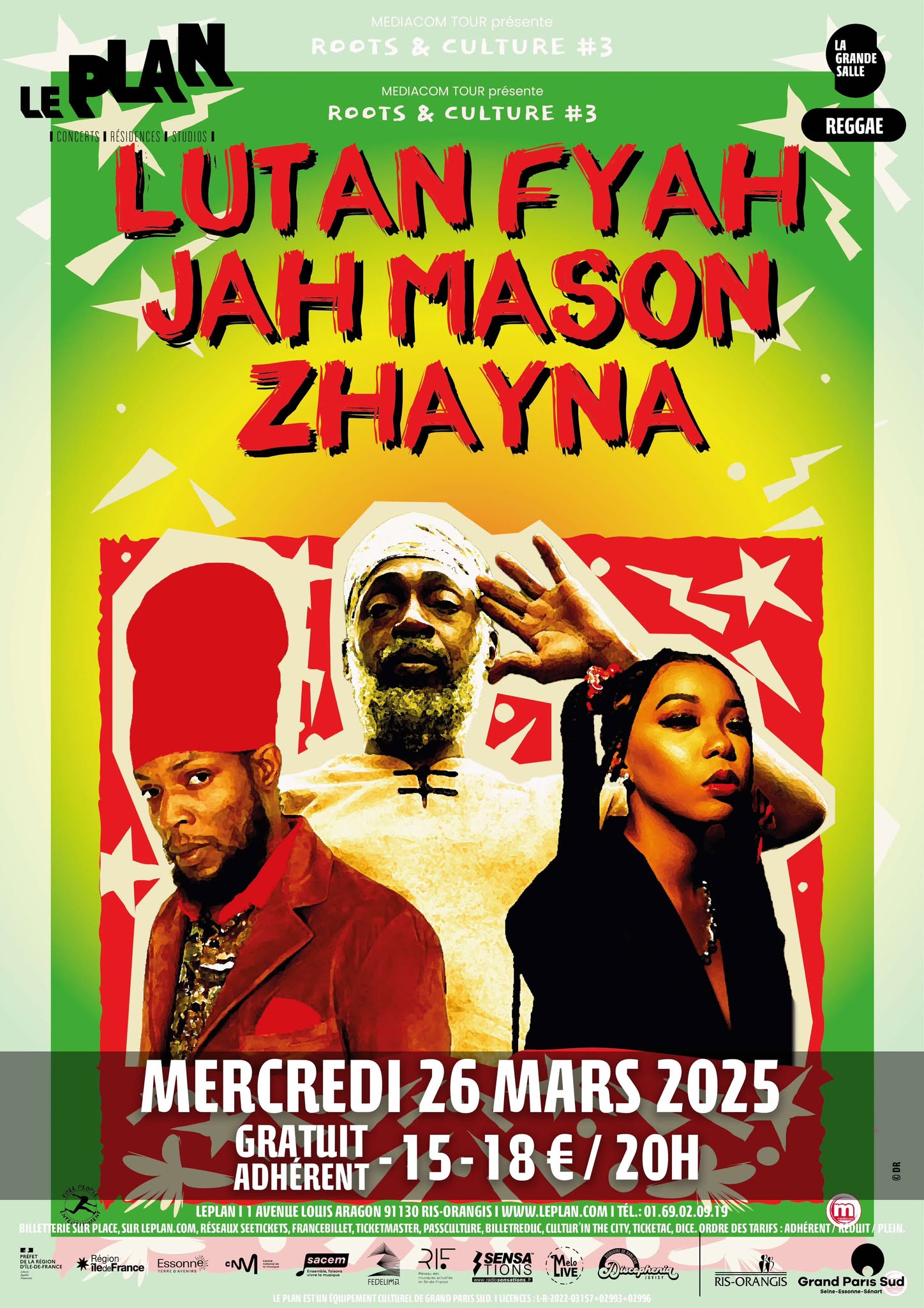LUTAN FYAH + JAH MASON + ZHAYNA au Plan